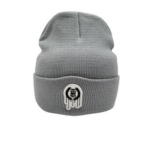 The Hideout Clothing THC Essentials Grey Beanie Knit Hat Drip Logo Unisex NWT